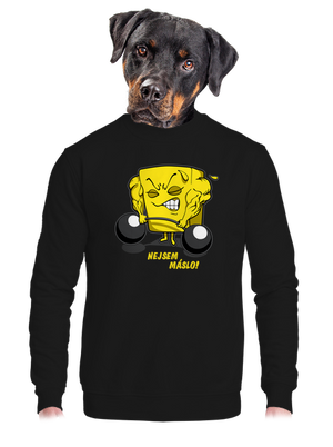 Nejsem máslo unisex mikina bez kapuce Black