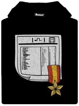 Jízdní řád dětská mikina klokanka Black