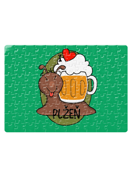 Plžeň puzzle White