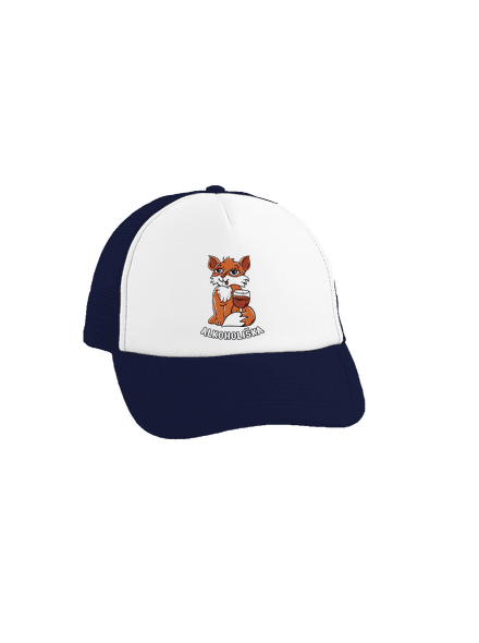 Vínová Alkoholiška kšiltovka truckerka French Navy cap