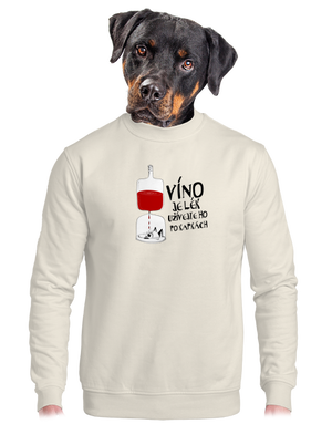 unisex mikina bez kapuce