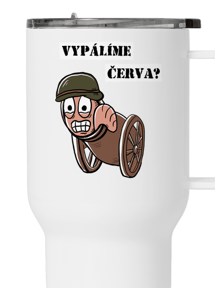 Vypálíme červa? termohrnek White