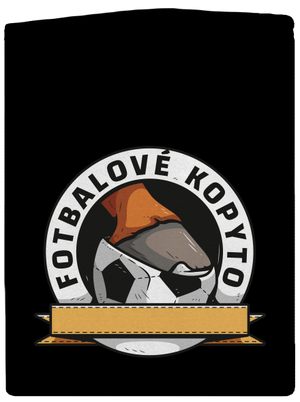 Fotbalové kopyto pánská mikina na zip Black