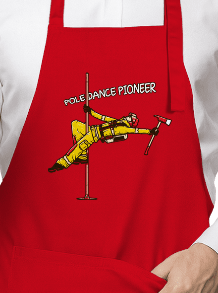 Pole Dance Pioneer zástěra Red
