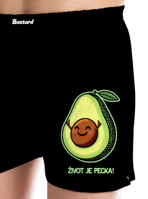 Život je pecka pánské trenky Black