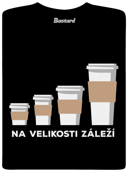 Na velikosti záleží pánské dlouhý rukáv Black