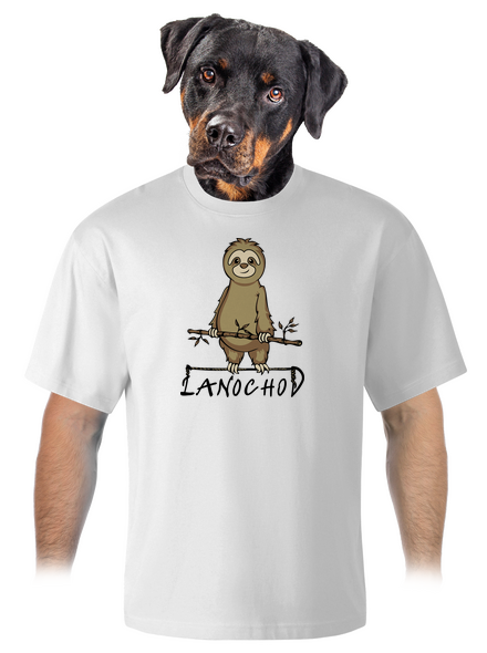 Lanochod unisex tričko oversized White