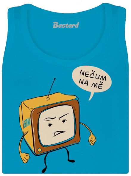 Nečum na mě dámské tílko klasické Blue Atol