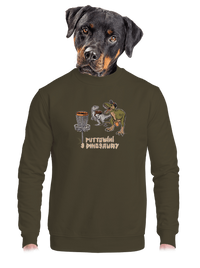 unisex mikina bez kapuce