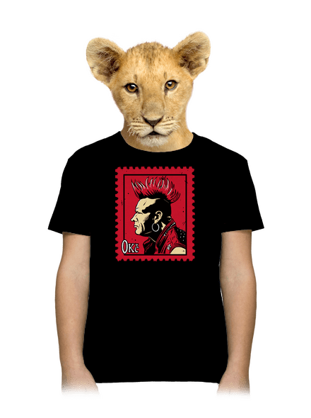 Známka punku dětské tričko Black