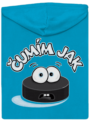 Čumím jak puk dámská mikina na zip Blue Atol