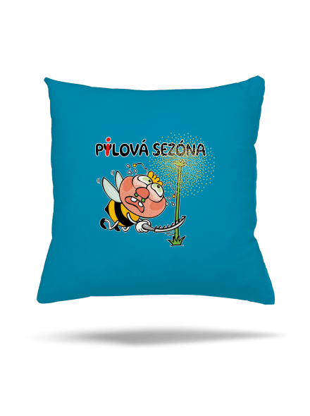 Pylová sezóna polštář Blue Turquoise