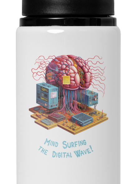 Mind surfing the digital wave lahev na vodu White
