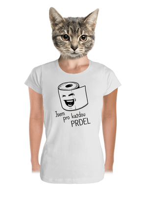 Prdel dámské tričko premium White