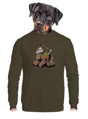 unisex mikina bez kapuce