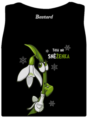 Sněženka a Tulipán dámské tílko klasické Black
