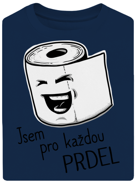 Prdel unisex tričko oversized Midnight Blue