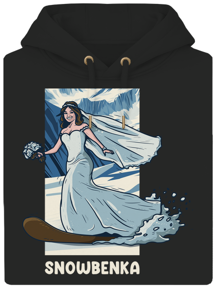 Snowbenec a snowbenka unisex mikina premium Dark Black