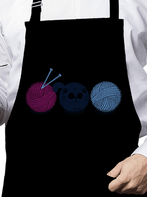 Klubíčko zástěra Black