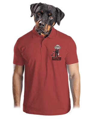 Neklidný bez piva pánská polokošile Burgundy