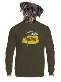 unisex mikina bez kapuce