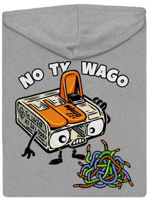 Wago svorka pánská mikina na zip Light Melange