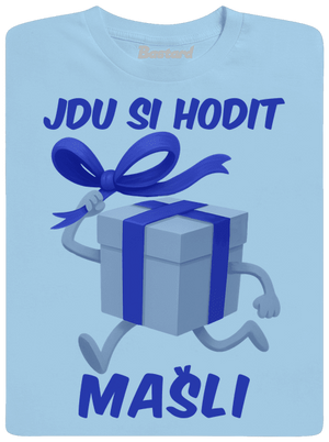 Jdu si hodit mašli dětské tričko Sky Blue