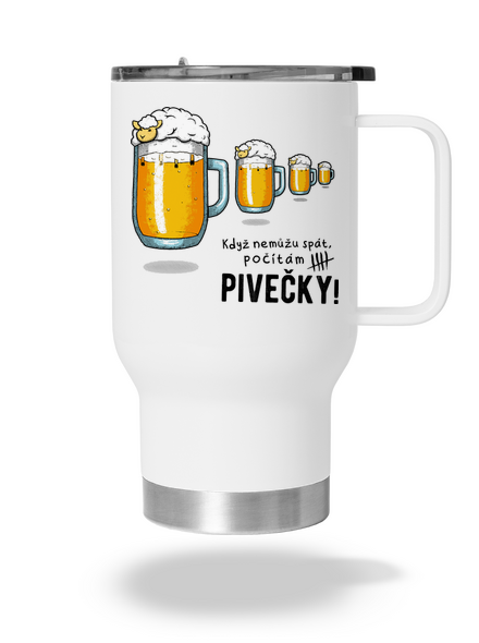 Pivečka termohrnek White