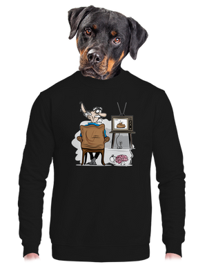 unisex mikina bez kapuce