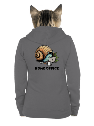 Šnekův home office dámská mikina na zip Steel Gray