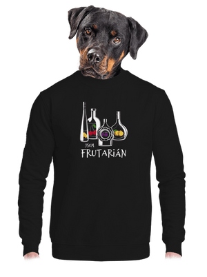 Frutarián unisex mikina bez kapuce Black