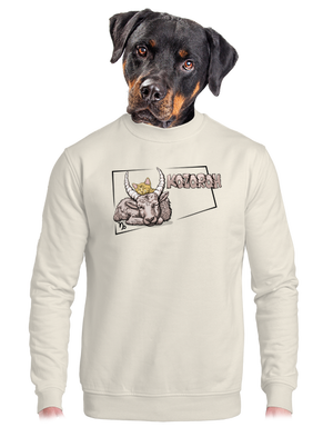 unisex mikina bez kapuce