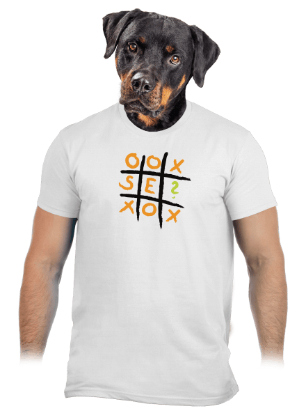 Piškvorky pánské tričko White