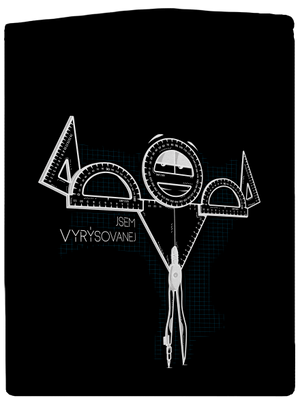 Vyrýsovanej dámská mikina na zip Black