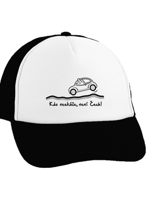 Kdo neskáče kšiltovka truckerka Black cap