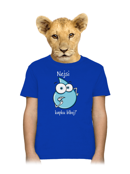 Nejsi kapku blbej dětské tričko Royal Blue