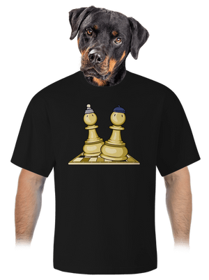 Šach a Mat unisex tričko oversized Black