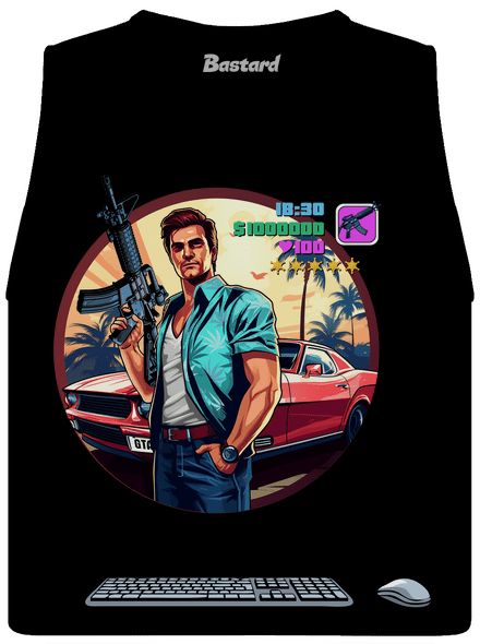 B17: GTA dámské tílko volné Black
