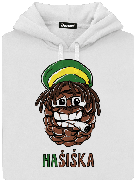Hašiška dámská mikina klokanka White