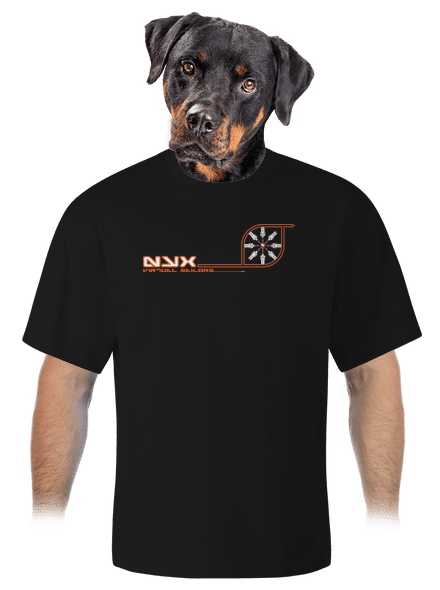NYX Virtual Sailors unisex tričko oversized Black