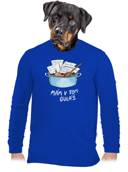 Mám v tom guláš pánské dlouhý rukáv Royal Blue