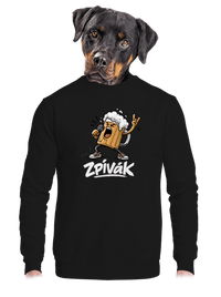 unisex mikina bez kapuce