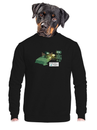 unisex mikina bez kapuce