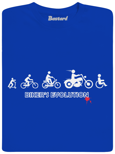 Bikers evolution pánské dlouhý rukáv Royal Blue