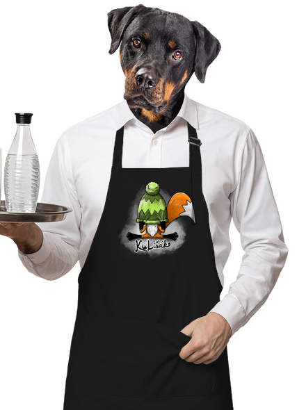 Kulišák zástěra Black