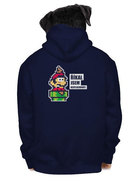 Nesplachovat pánská mikina na zip Navy