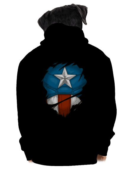 Captain Inside pánská mikina na zip Black