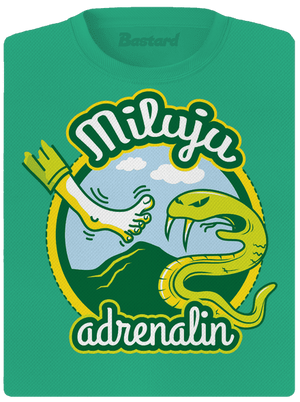 Miluju adrenalin dámské sportovní tričko Mint Mal