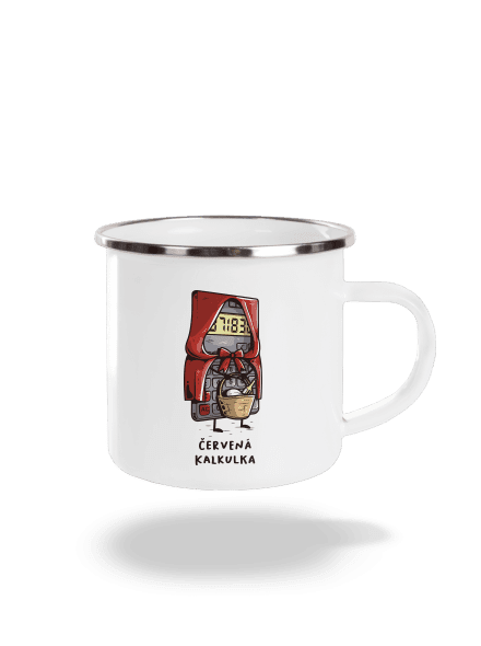 Červená kalkulka plecháček White