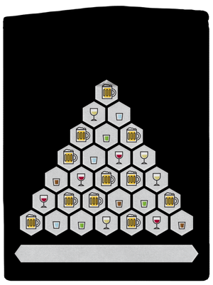 Obrázkový alko kvíz a fix dámská mikina na zip Black